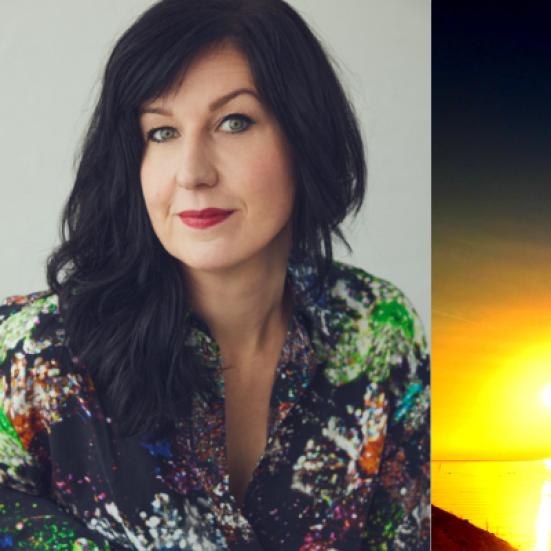 Foto af Guldkysten og forfatter Lone Hørslev